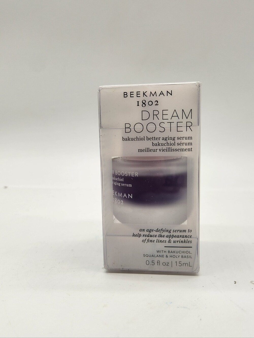 Beekman 1802 "Dream Booster" Bakuchiol Better Aging Serum Full Size 0.5oz/15ml